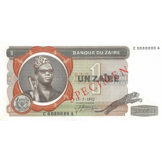 P18S Zaire - 1 Zaire Year 1972